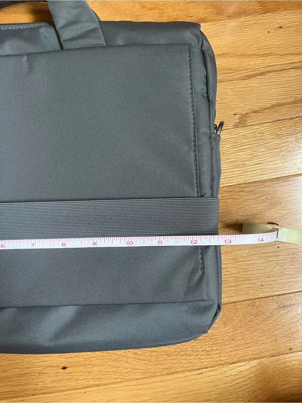Moleskine Gray Laptop Briefcase with Top Handle and Strap